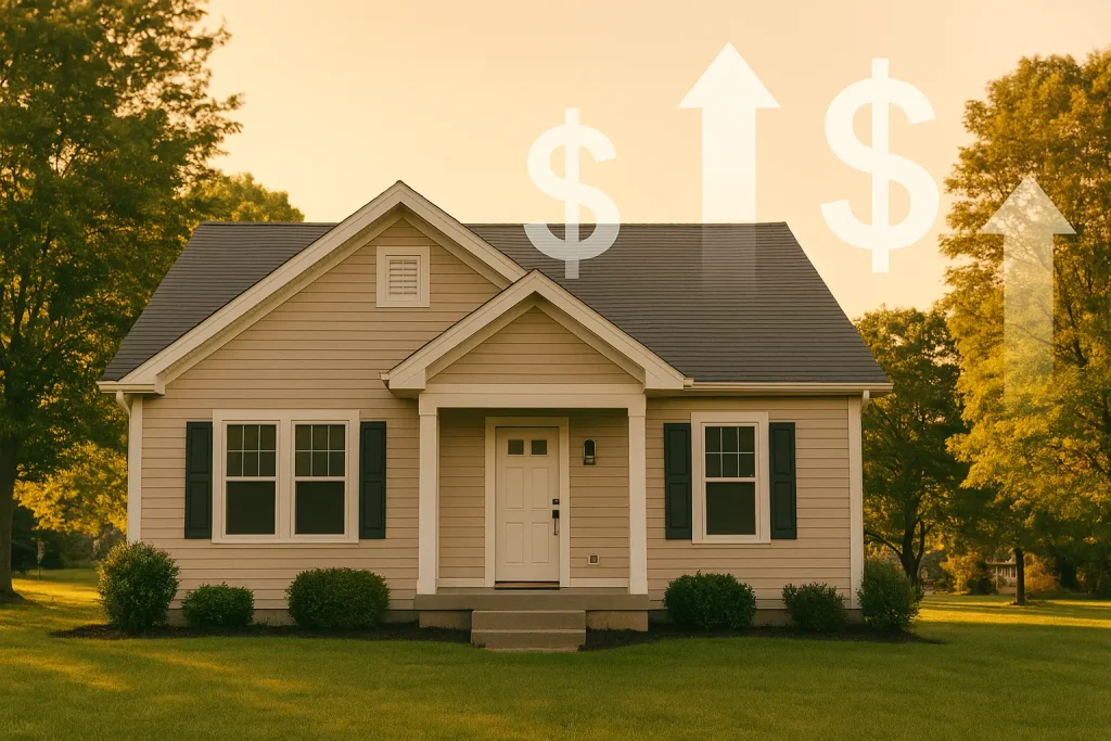 Home gaining equity through mortgage recast savings.