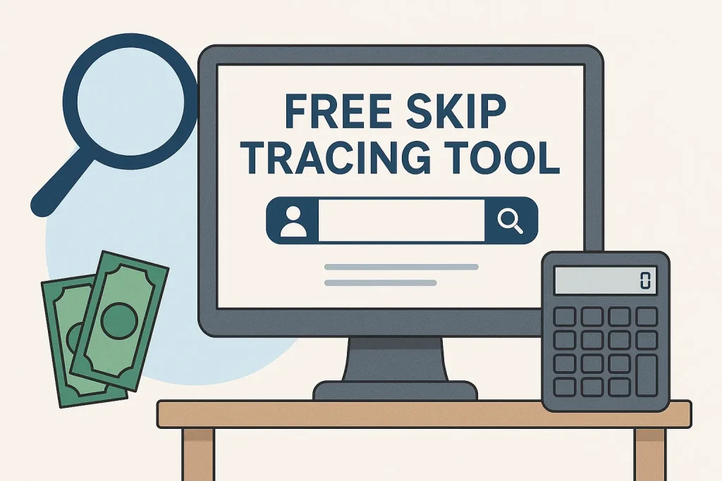 Example of free skip tracing using a property appraiser site to confirm ownership.