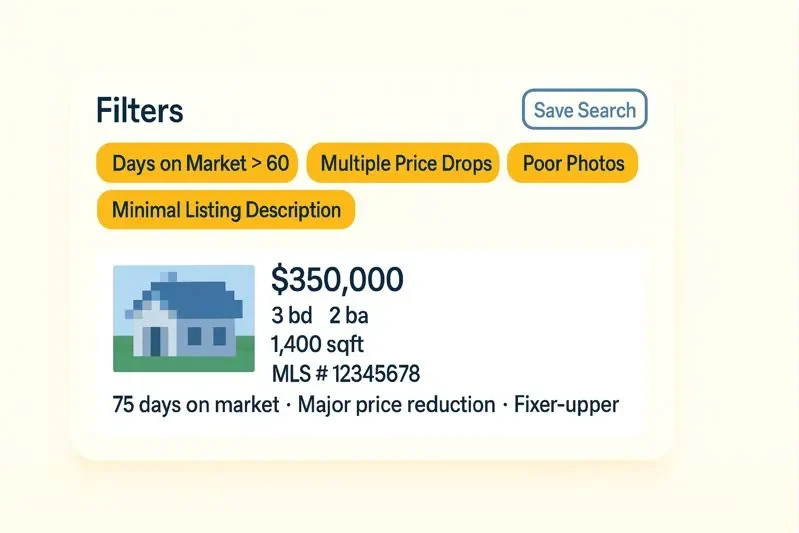 how to find real estate deals on the MLS using hidden signals
