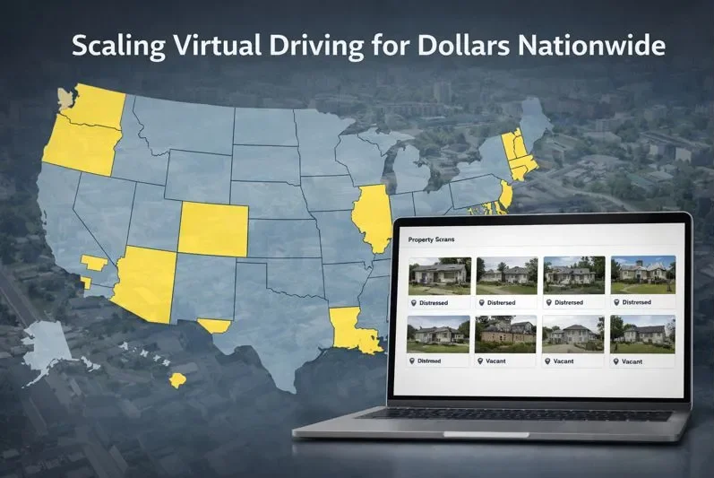 Scaling virtual driving for dollars across multiple states and zip codes