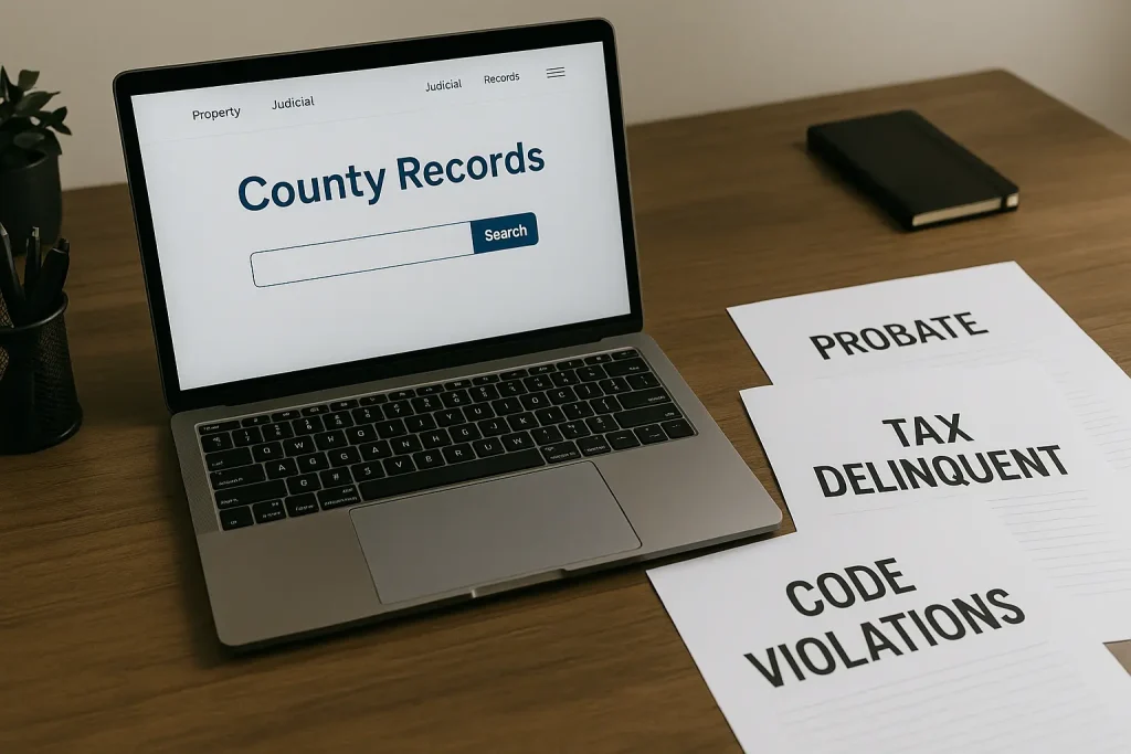 public records used to find off market properties