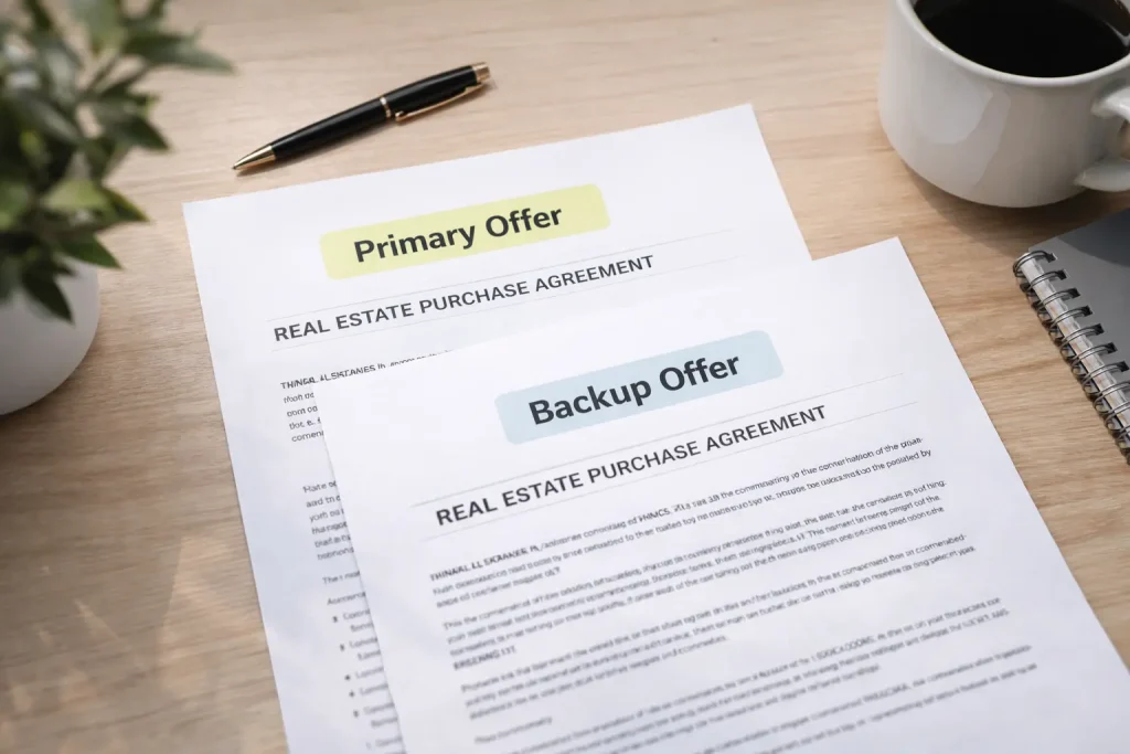 what does pending mean in real estate and how backup offers work