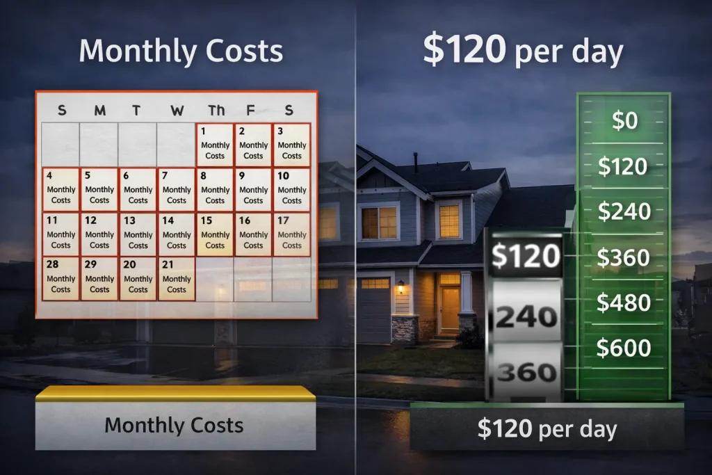 daily carrying costs real estate investors overlook compared to monthly expenses