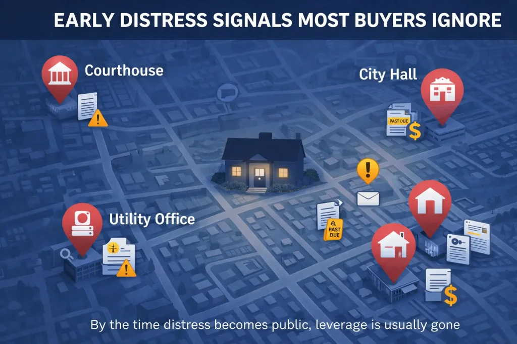 early warning signals used to buy distressed properties before they hit the market
