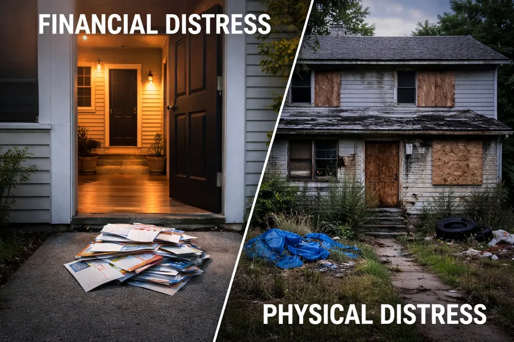 financial vs physical distress when learning how to buy distressed properties