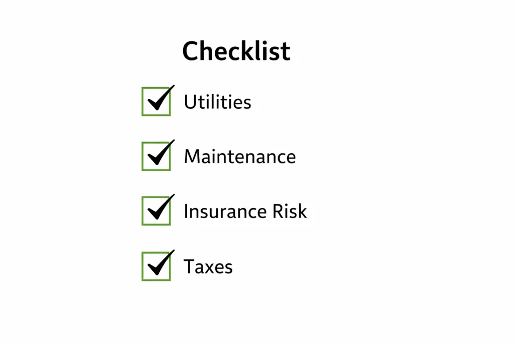 Pre offer checklist showing how to calculate holding cost before buying a real estate deal