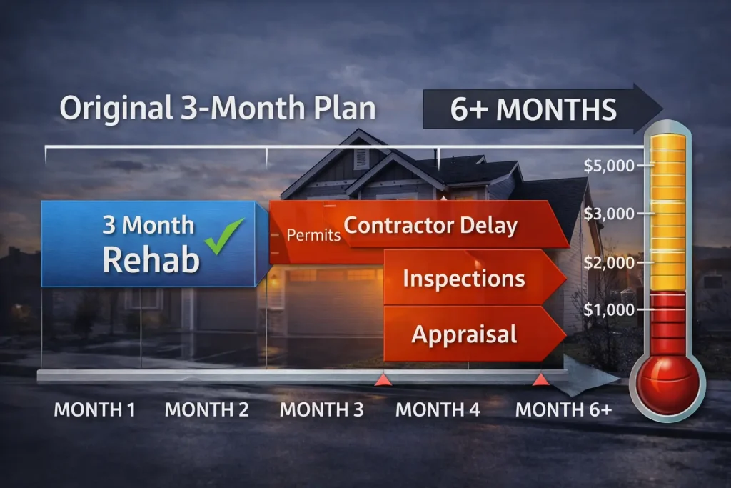 time slippage increases carrying costs real estate investors underestimate