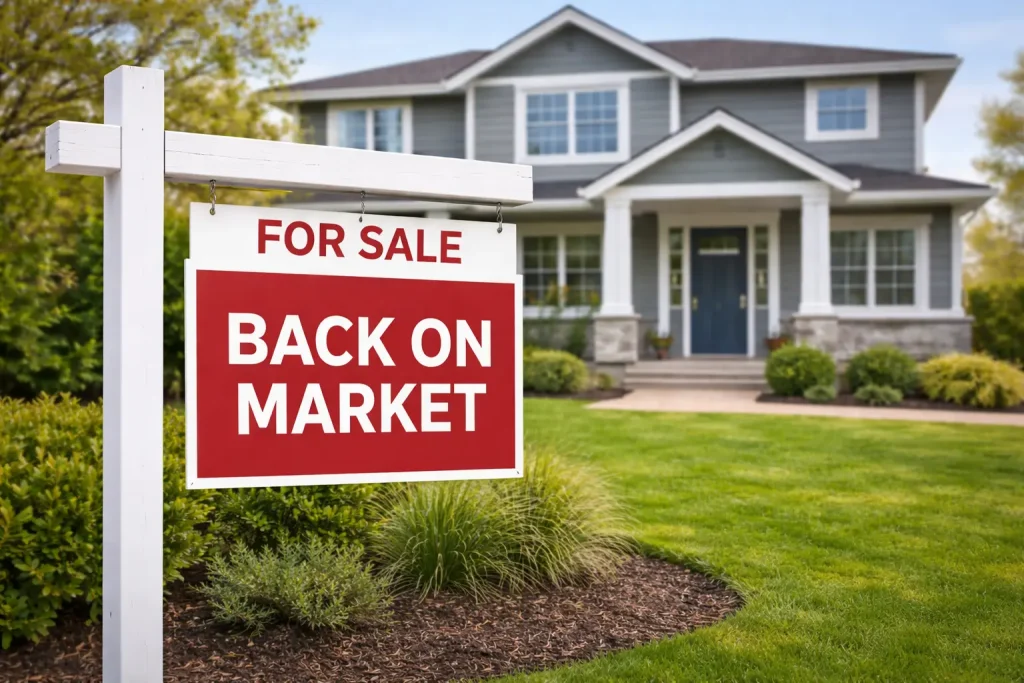 Home back on market after being under contract