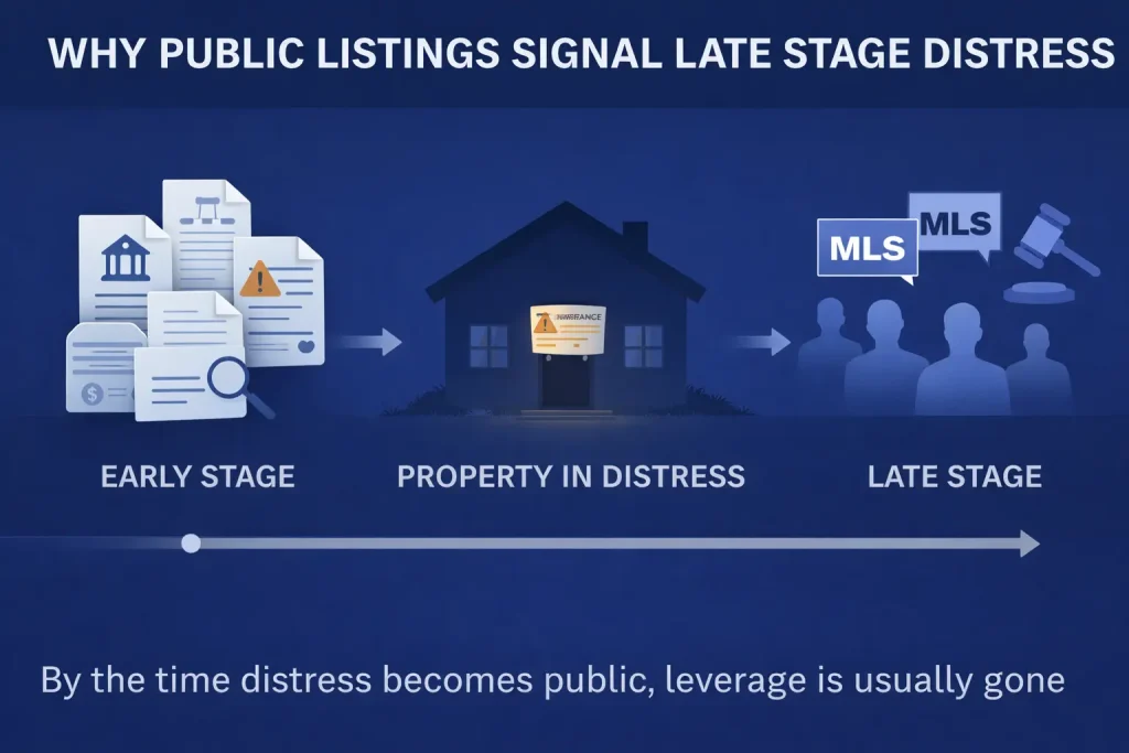 how to buy distressed properties before public listings attract competition