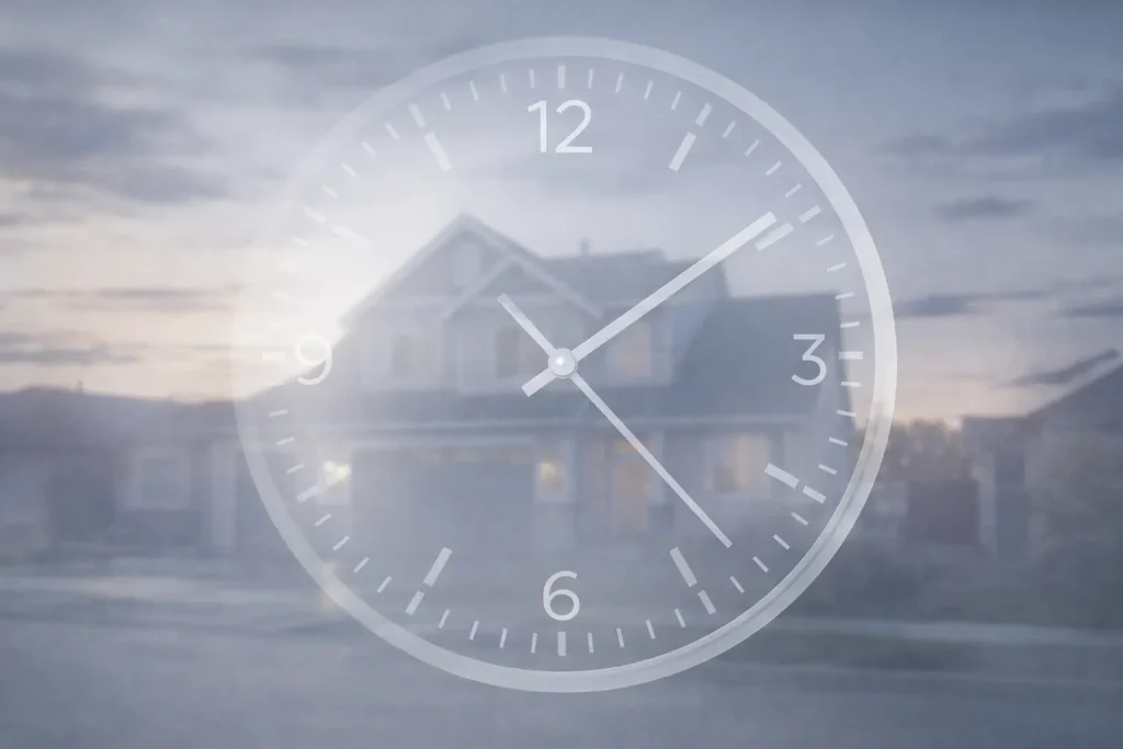 Real estate image emphasizing how to calculate holding cost by understanding time as a financial variable