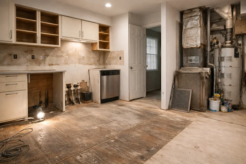 Interior showing deferred maintenance highlighting risks when asking are foreclosure homes cheaper