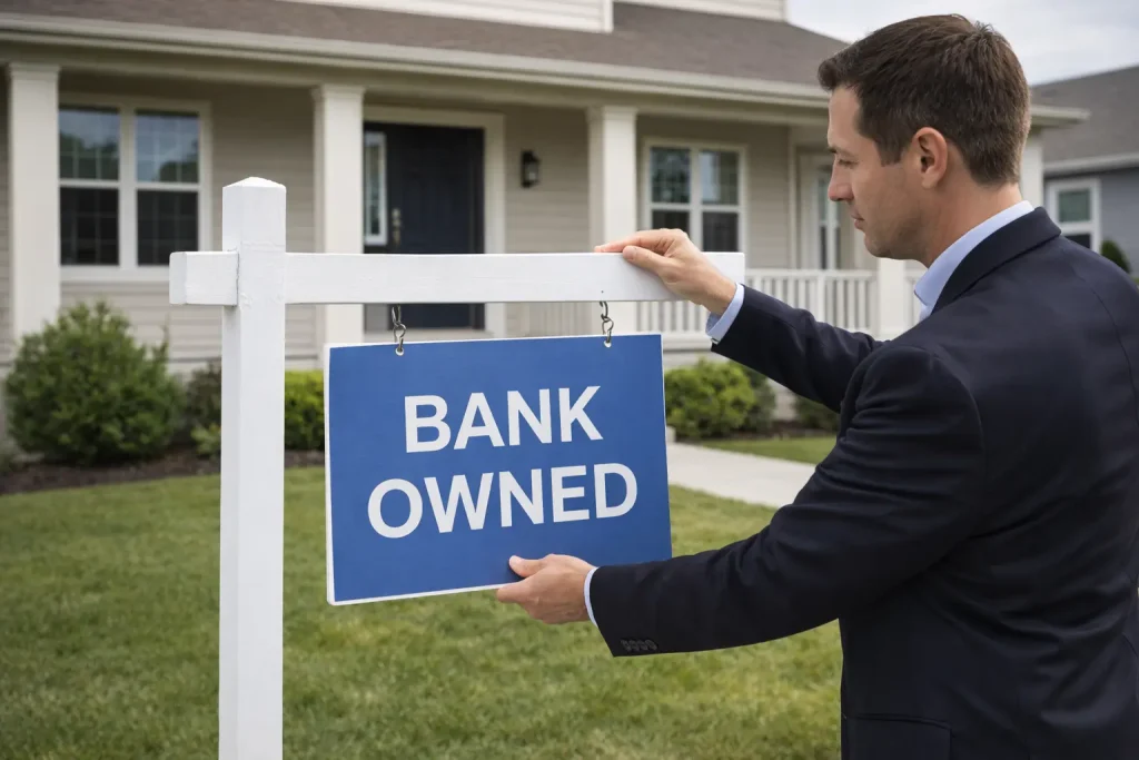 what is foreclosure REO bank owned home listed for sale